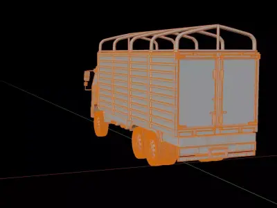 Hino 500 2626 Box Truck 2016 3D model