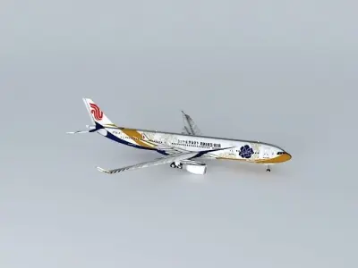 Airbus A330-300 Air China  Free 3D model
