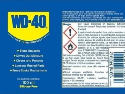 WD 40 16oz and 100ml Free 3D model