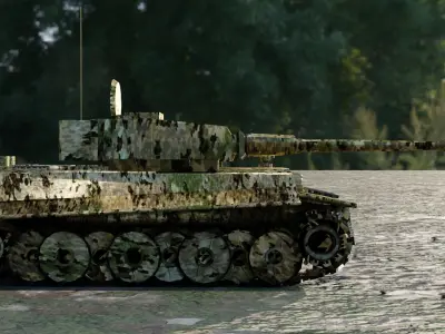 tiger 3d model Low-poly 3D model