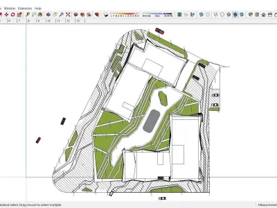 Sketchup Commercial Complex N8 3D model