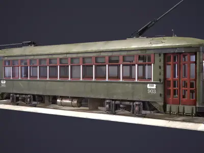 New Orleans Streetcar 3D model