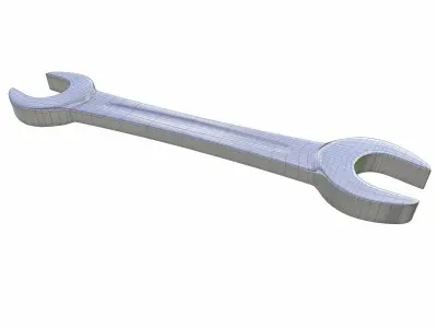 Double Open Ended Wrench Low-poly 3D model