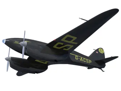 de Havilland DH88 Comet 3D model purchase