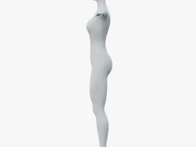 Animated Female Mannequin 03 PBR 3D model