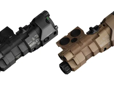 MAWL C1 LASER Low-poly 3D model