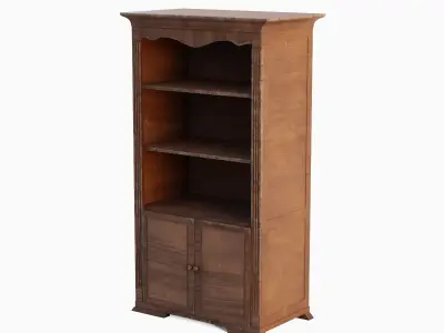 Antique Cupboard 01 Low-poly 3D model