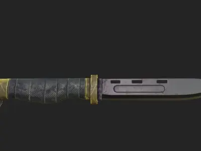 Knife Low-poly 3D model purchase