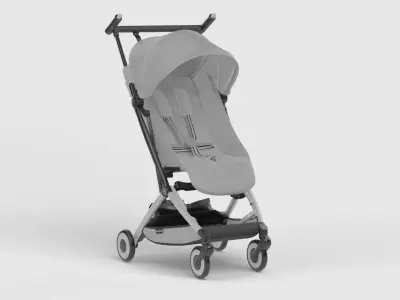 Baby stroller 3D model 3D model 13