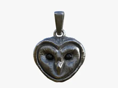 Pendant Owl 3D print model