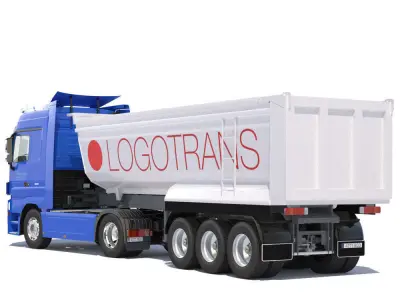 Mercedes Actros Dump Truck 3D model