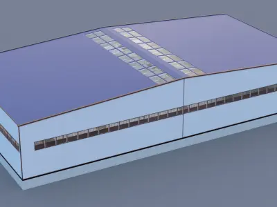 Hangar 3D model 2