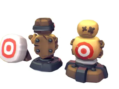 Cube World Practice Dummy - Proto Series Low-poly 3D model