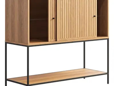 Joybird Elsa bar cabinet 3D model