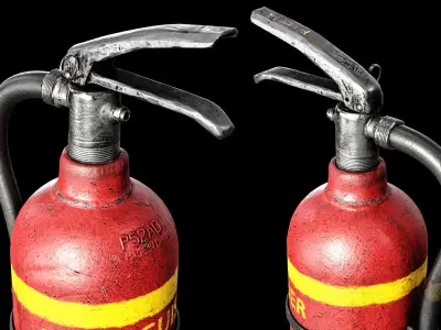 Fire Extinguisher Low-poly 3D model 33