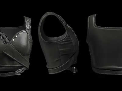 military cropped 3D model