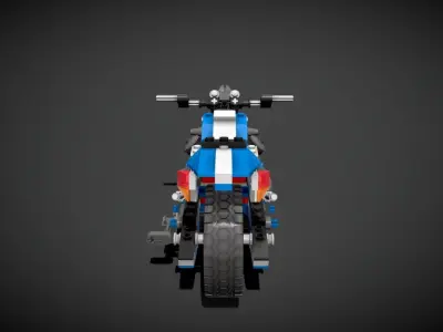Lego Race Rider Street 3D model