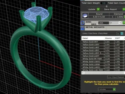 4 Prong Heart Shape Diamond Solitaire Engagement Ring 3D print model