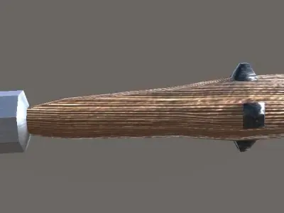 Studded Club Low-poly 3D model purchase