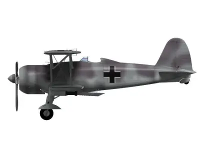 Fiat CR42 Falco Luftwaffe type 3D model