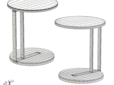 Meridiani Ralf Low Table Low-poly 3D model