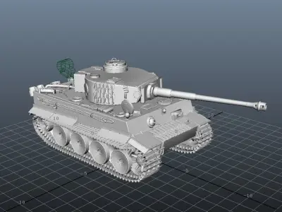 E 25 panzer tank 3D print model