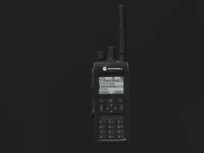 MTP 3150 Tetra Portable Radio High-Quality with 4K PBR Textures Low-poly 3D model