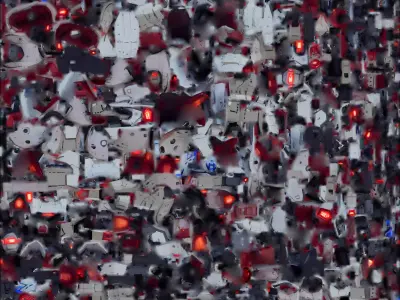 Heavy Striker Mecha 3D Model Crimson Core Robot Low-poly 3D model