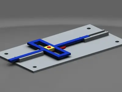 Scotch Yoke Mechanism 3D model
