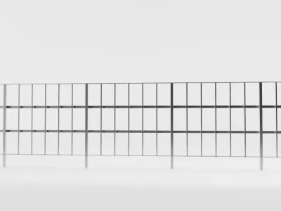 Simple Balcony Railing Low-poly 3D model