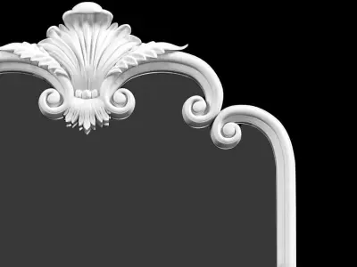 Palazzo Mirror WhiteWood 3D model