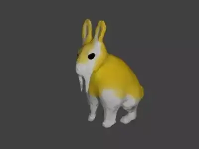 Rabbit Free low-poly 3D model purchase