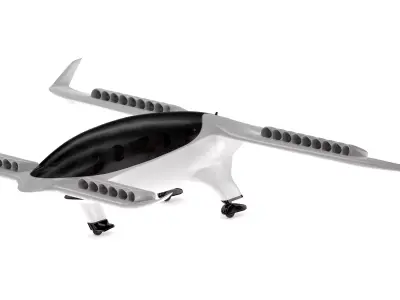 Lilium Jet Flying Taxi 2024 3D model