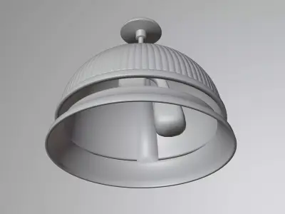 Rusty Desk Bell 3D Model 3D model