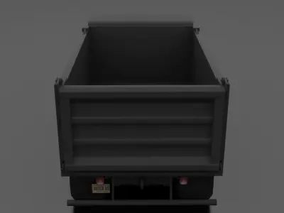 F-Series FT-900 Dump Truck Tandem Axle 1995 Low-poly 3D model