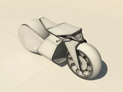 Futuristic Motorcycle 1 3D model
