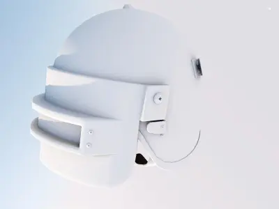 helmet pubg mobile 3D model