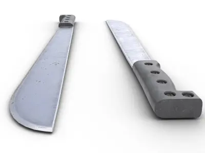 Jason Voorhees machete Low-poly 3D model