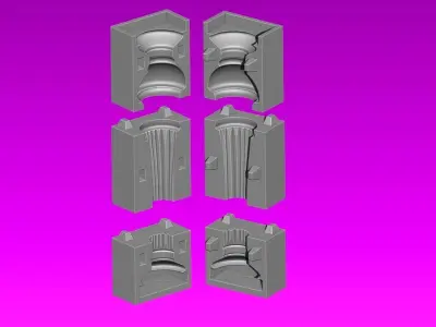 Molde Balaustre - Baluster Mold - Full model 3D print model