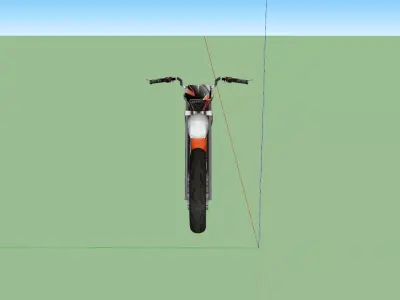 KTM Freeride 250R Low-poly 3D model