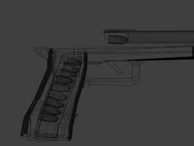 Basic Pistol Style Handgun Free 3D model