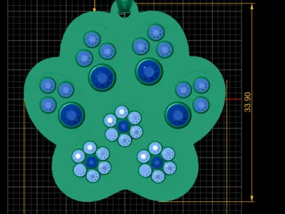 ANTIQUE AIR PENDANT 3D PRINTABLE MODEL  3D print model