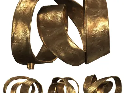 Curled Sculpture 3D model