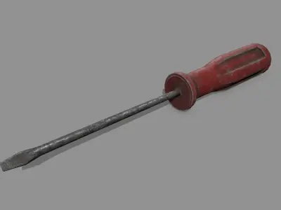 screwdriver Low-poly 3D model 19
