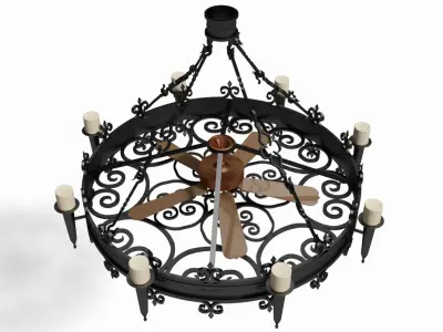 Metal Candelabrum 3D model