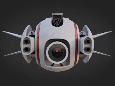 Transforming Battle-Drone 3D model