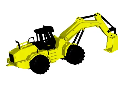 excavator 3D model V1
