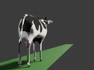 Indian Cow Free low-poly 3D model