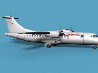 ATR  ATR-42-500 Air Lithuania 3D model