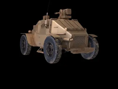 army vehicle Free 3D model